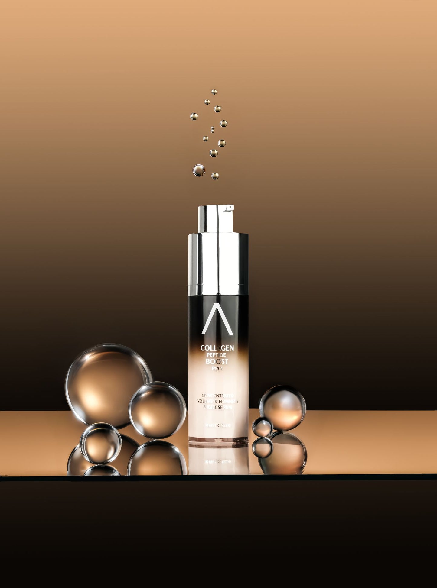 Kolagenowo peptydowe serum do twarzy na noc, Airless 30ml