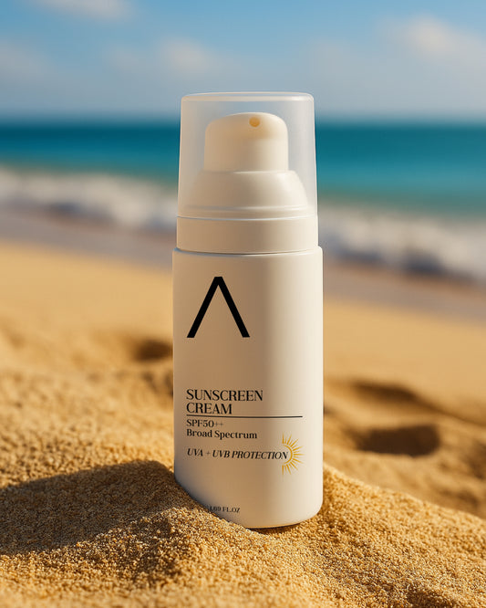 Krem przeciwsłoneczny SPF50+, UVA+UVB Ochrona, Airless 50ml