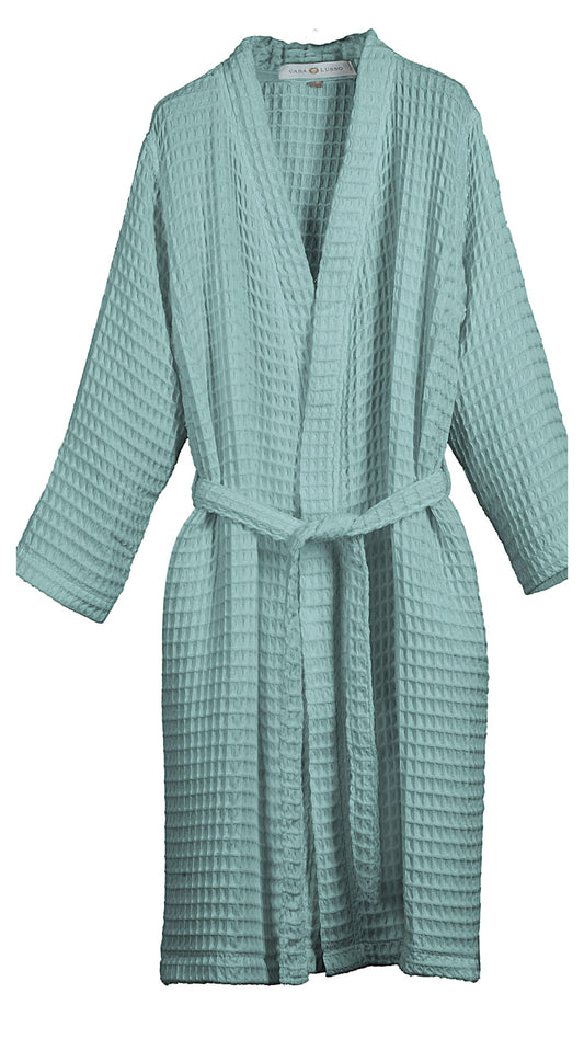 Szlafrok kimonowy z micromodalu - SAGE GREEN