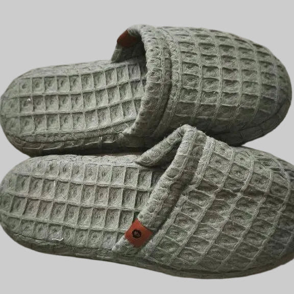 Kapcie z mikromodalu i bawełny SAGE GREEN